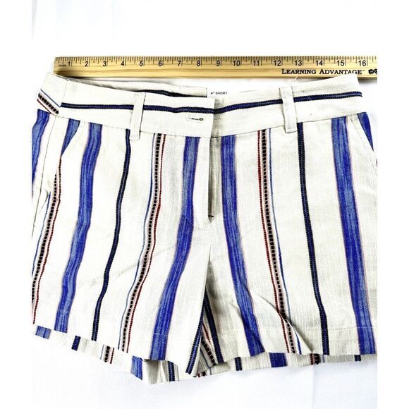 NWT Women's LOFT 4" Dressy Striped Shorts w/ Pockets SZ 4  // Summer / Preppy / - Picture 7 of 8
